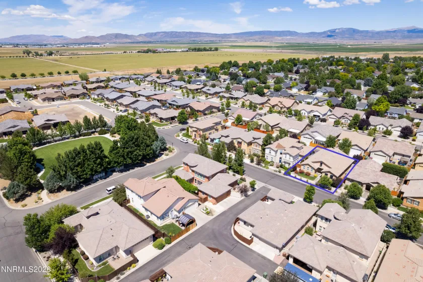 Aerial View of Neighborhood