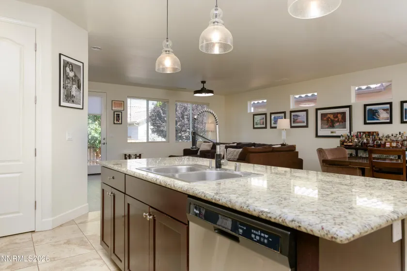 Open to Dining and Living Room