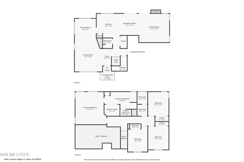 4566 Canyon Ridge, Reno, Nevada 89523, 4 Bedrooms Bedrooms, ,3 BathroomsBathrooms,Residential,Residential,Canyon Ridge,0,260008457