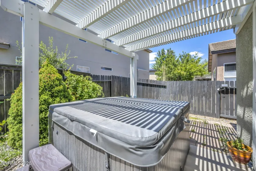 Pergola covered Hot Tub