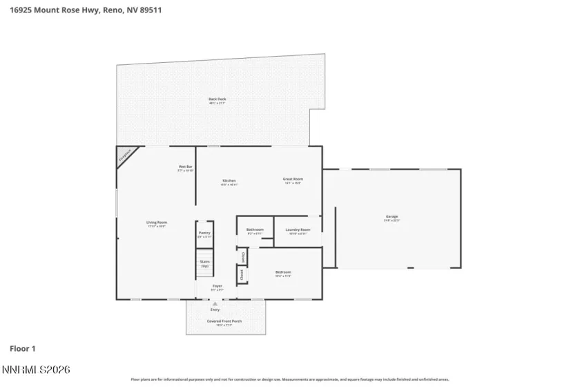 16925 Mt Rose, Reno, Nevada 89511, 4 Bedrooms Bedrooms, ,4 BathroomsBathrooms,Residential,Residential,Mt Rose,0,260008593