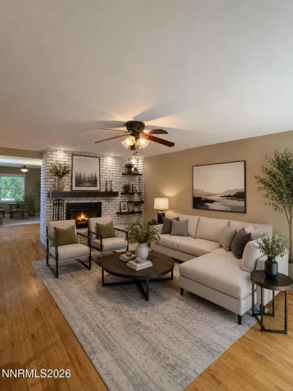 Living Room Virtually Staged