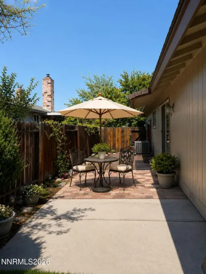 Side Patio Virtually Staged