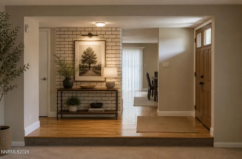 Virtually Staged entryway
