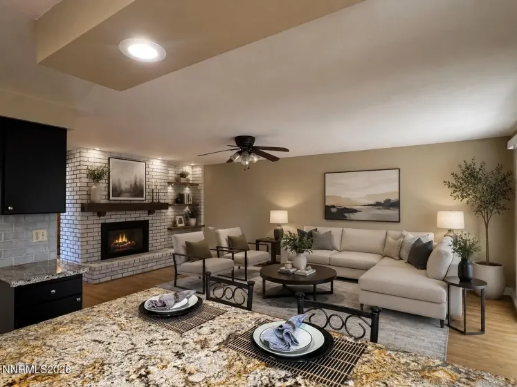 Living Room Virtually Staged