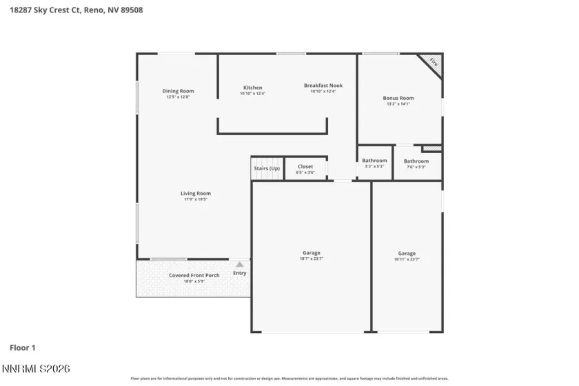 18287 Sky Crest, Reno, Nevada 89508, 5 Bedrooms Bedrooms, ,4 BathroomsBathrooms,Residential,Residential,Sky Crest,0,260008647