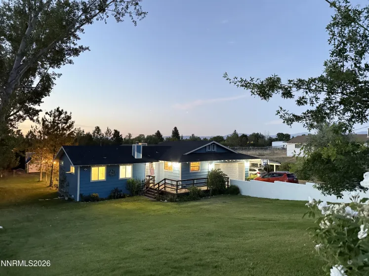 Front of House at Twilight