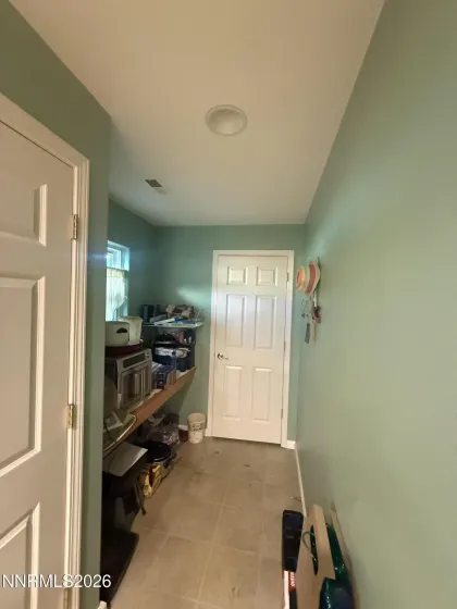 pantry and desk area