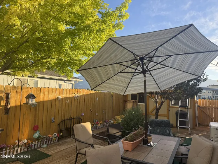 courtyard with shed