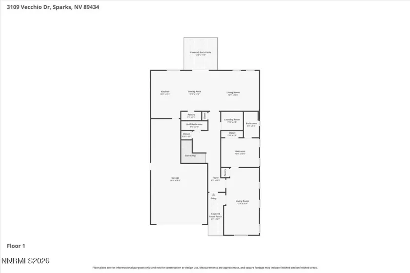 3109 Vecchio, Sparks, Nevada 89434, 4 Bedrooms Bedrooms, ,4 BathroomsBathrooms,Residential,Residential,Vecchio,0,260008740