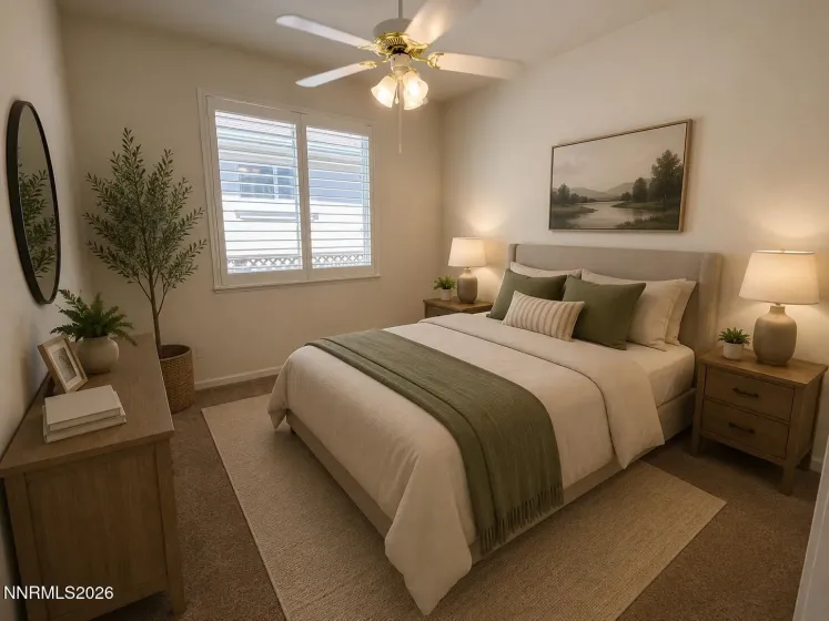 Virtual Staged Bedroom 1