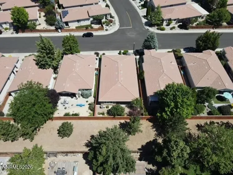 Aerial Backyard area
