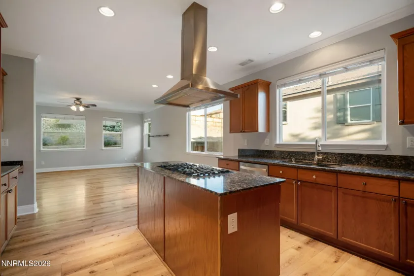 Kitchen to family room