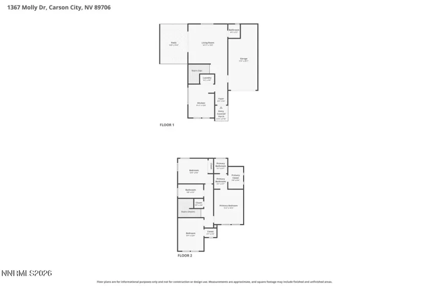 1367 Molly, Carson City, Nevada 89706, 3 Bedrooms Bedrooms, ,3 BathroomsBathrooms,Residential,Residential,Molly,0,260008888