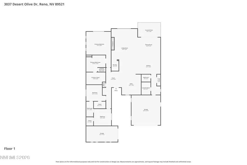 3037 Desert Olive, Reno, Nevada 89521, 3 Bedrooms Bedrooms, ,3 BathroomsBathrooms,Residential,Residential,Desert Olive,0,260008911