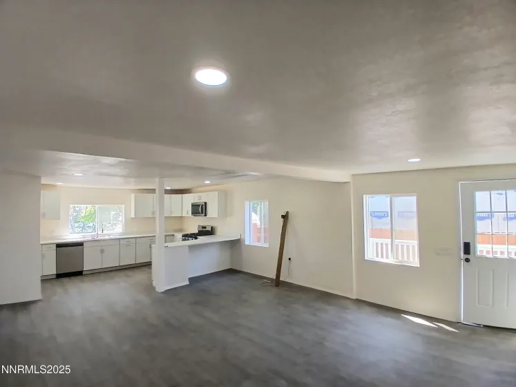 Living room, kitchen combo