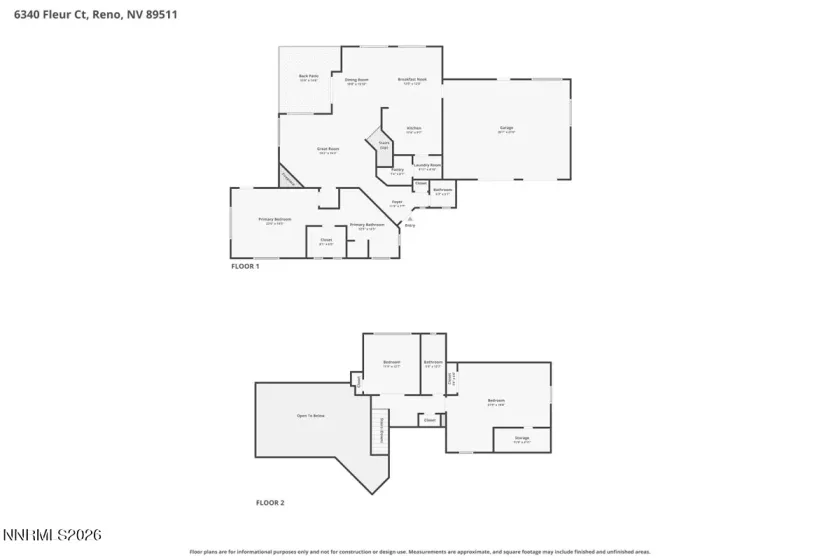 6340 Fleur, Reno, Nevada 89511, 3 Bedrooms Bedrooms, ,3 BathroomsBathrooms,Residential,Residential,Fleur,0,260008937