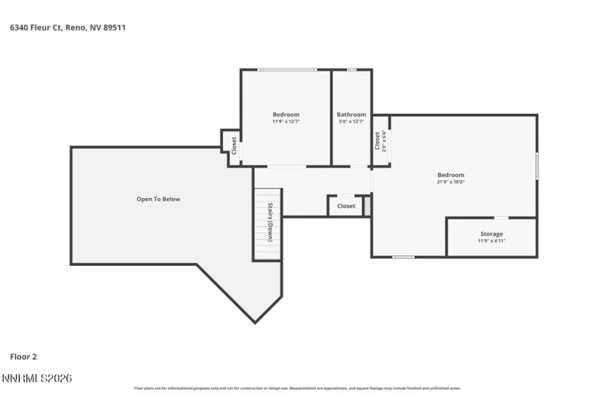 6340 Fleur, Reno, Nevada 89511, 3 Bedrooms Bedrooms, ,3 BathroomsBathrooms,Residential,Residential,Fleur,0,260008937