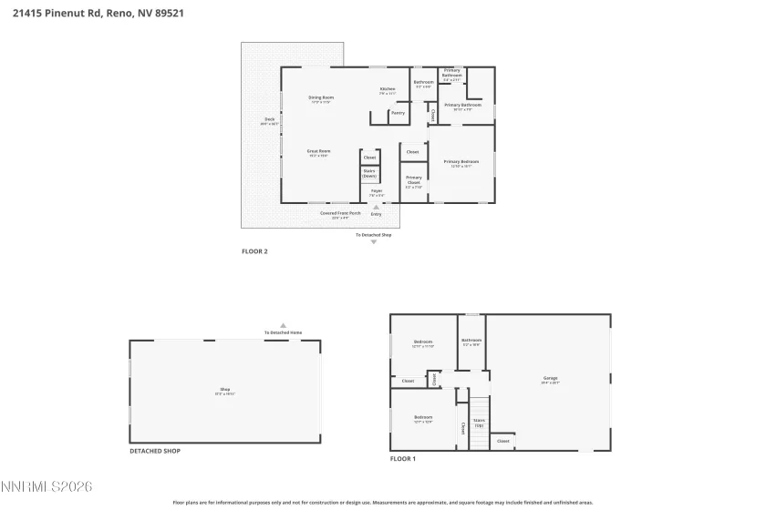 21415 Pinenut, Reno, Nevada 89521, 3 Bedrooms Bedrooms, ,3 BathroomsBathrooms,Residential,Residential,Pinenut,0,260008958