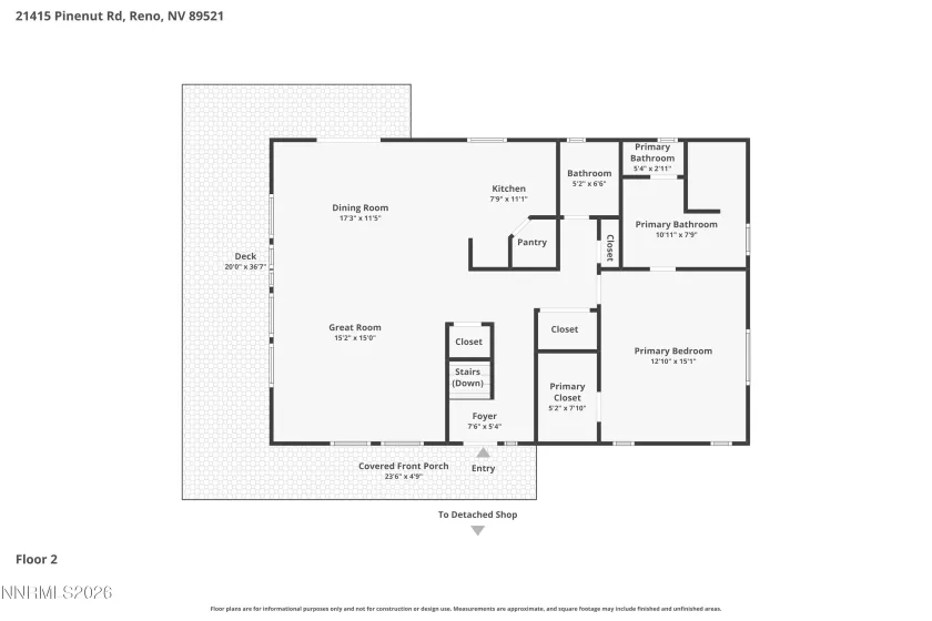 21415 Pinenut, Reno, Nevada 89521, 3 Bedrooms Bedrooms, ,3 BathroomsBathrooms,Residential,Residential,Pinenut,0,260008958