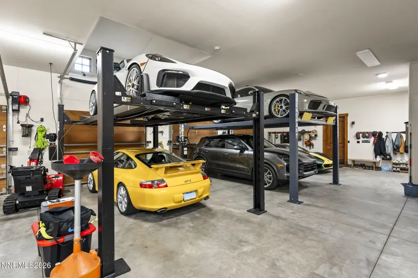 6 car heated garage