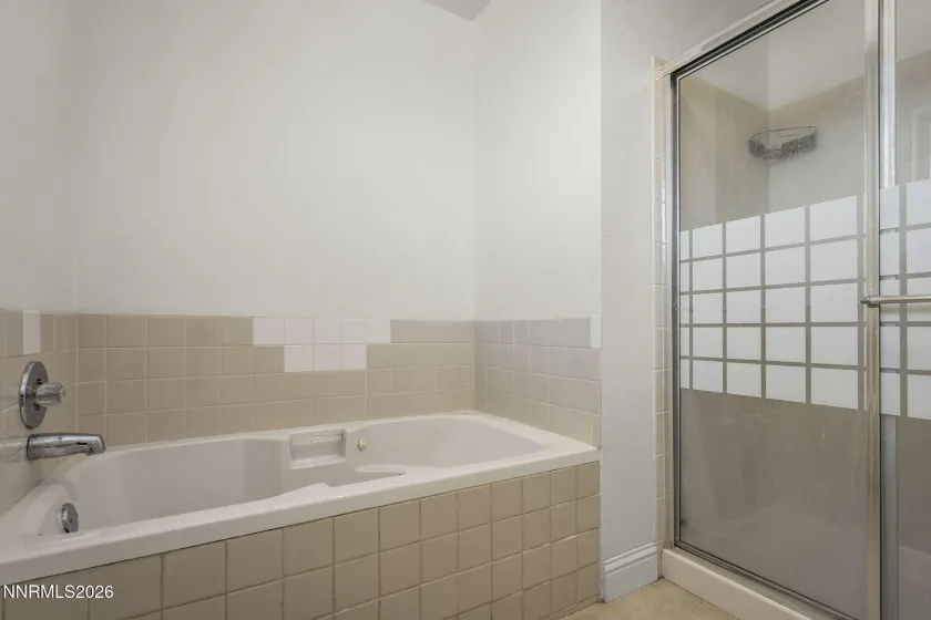 Primary Separate Tub & Shower