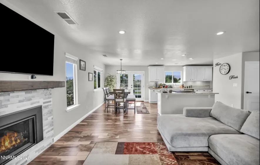 Open living main house