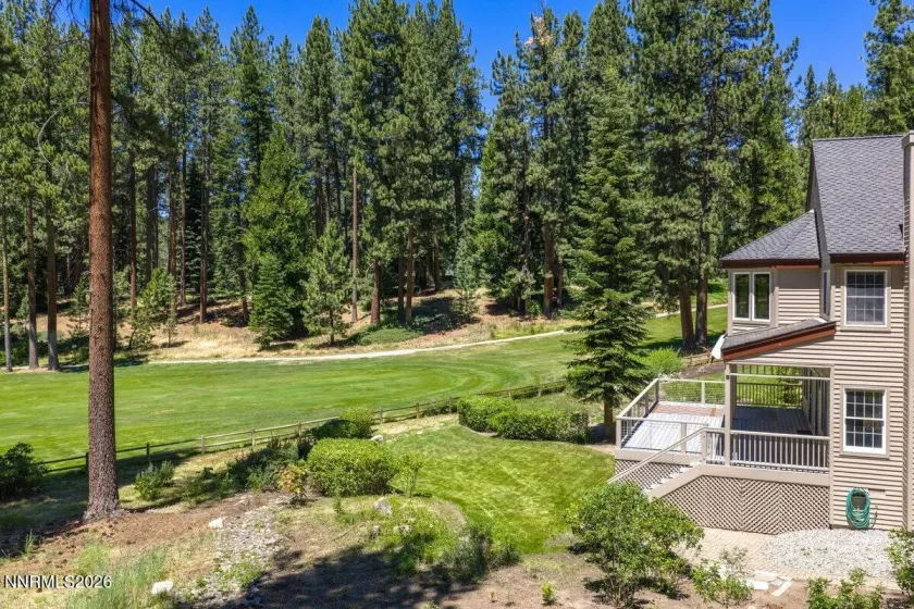 Backyard and 9th Fairway of Glenbrook Golf Course