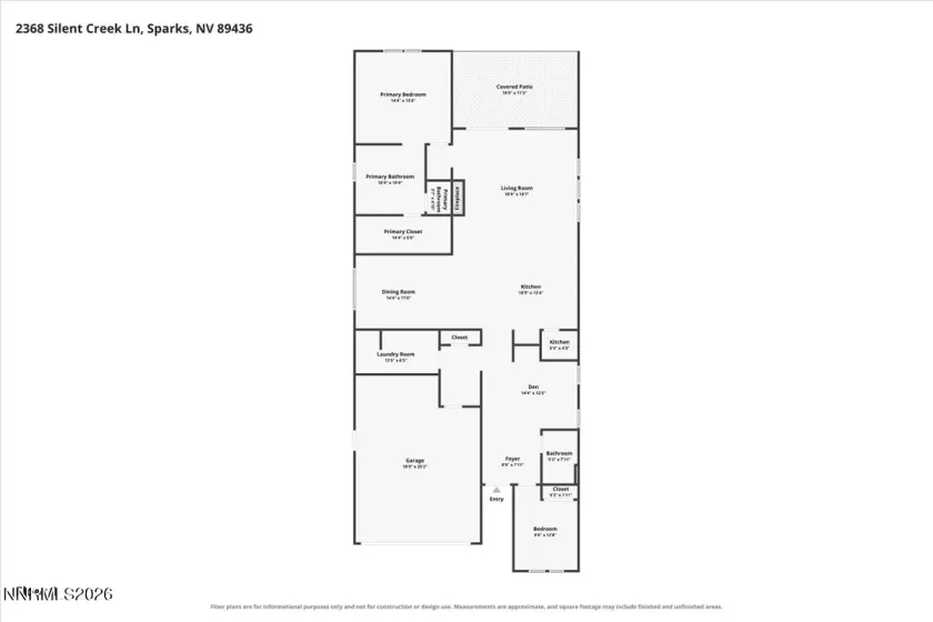 2368 Silent Creek, Sparks, Nevada 89436, 2 Bedrooms Bedrooms, ,2 BathroomsBathrooms,Residential,Residential,Silent Creek,0,260009238