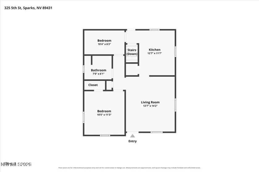 325 5th, Sparks, Nevada 89431, 2 Bedrooms Bedrooms, ,1 BathroomBathrooms,Residential,Residential,5th,0,260009382