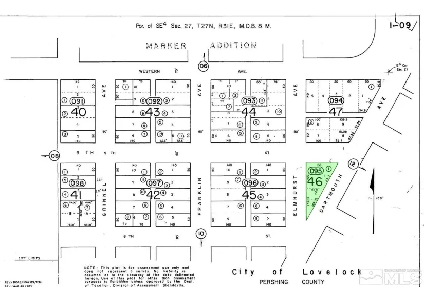 435 9th, Lovelock, Nevada 89419, ,Commercial Sale,Residential,9th,0,240006707