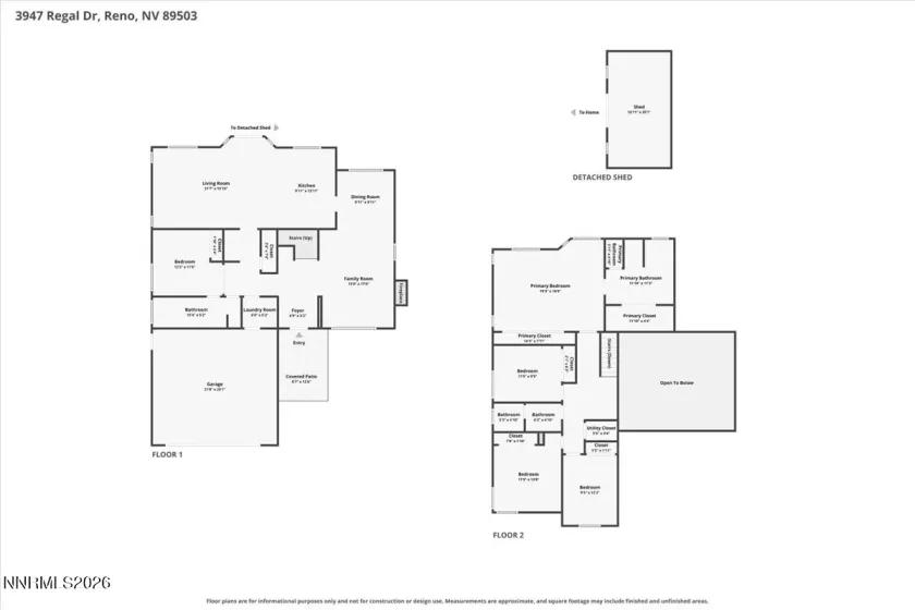 3947 Regal, Reno, Nevada 89503, 5 Bedrooms Bedrooms, ,3 BathroomsBathrooms,Residential,Residential,Regal,0,260009431