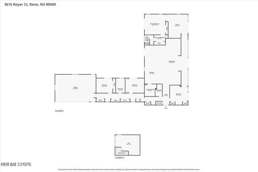 3615 Royer, Reno, Nevada 89509, 4 Bedrooms Bedrooms, ,3 BathroomsBathrooms,Residential,Residential,Royer,0,260009487
