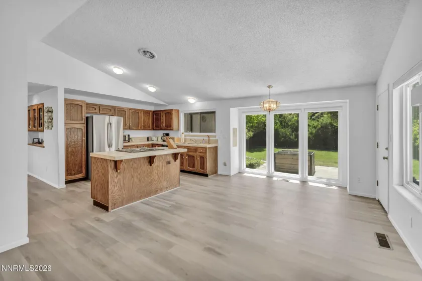 Family Room and Kitchen