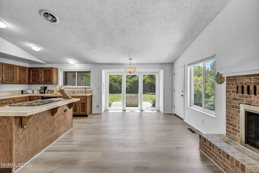 Family Room and Kitchen