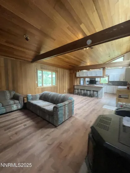 Living room kitchen view