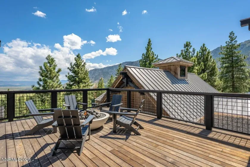 The Loft Bedroom Suite has this great upper deck w/firepit.