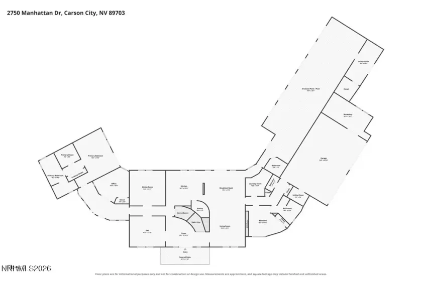 2750 Manhattan, Carson City, Nevada 89703, 5 Bedrooms Bedrooms, ,7 BathroomsBathrooms,Residential,Residential,Manhattan,0,260009657
