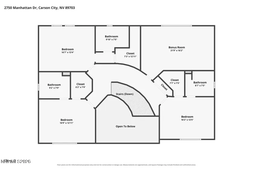 2750 Manhattan, Carson City, Nevada 89703, 5 Bedrooms Bedrooms, ,7 BathroomsBathrooms,Residential,Residential,Manhattan,0,260009657