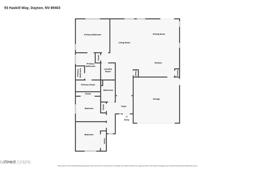 93 Haskill way, Dayton, Nevada 89403, 3 Bedrooms Bedrooms, ,2 BathroomsBathrooms,Residential,Residential,Haskill way,0,260009787