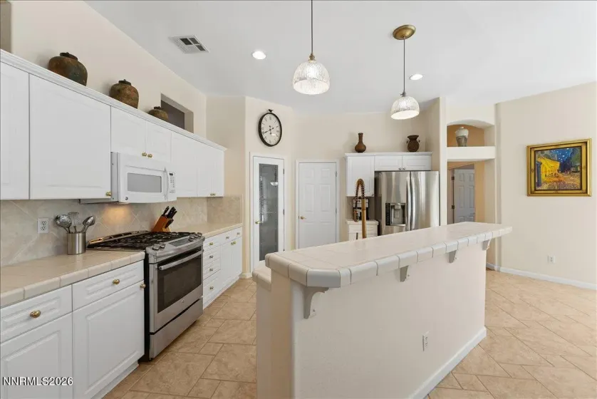 Bright and open kitchen with