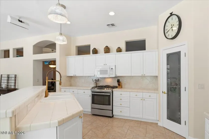 Open layout and pantry