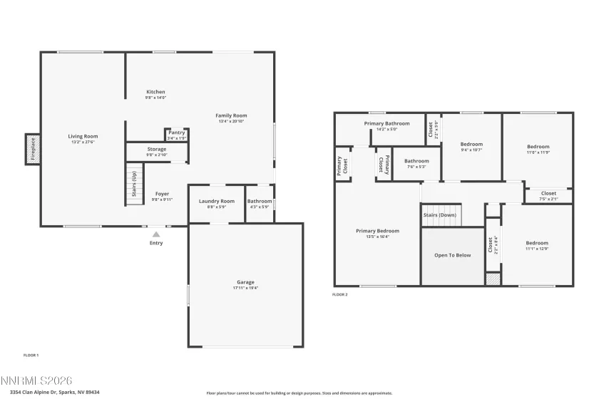 3354 Clan Alpine, Sparks, Nevada 89434, 4 Bedrooms Bedrooms, ,3 BathroomsBathrooms,Residential,Residential,Clan Alpine,0,260009873