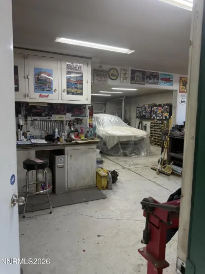 Inside the shop.