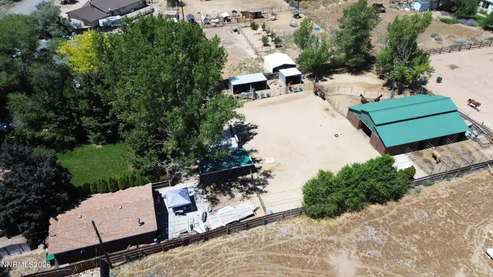 Shop on the left and Barn.