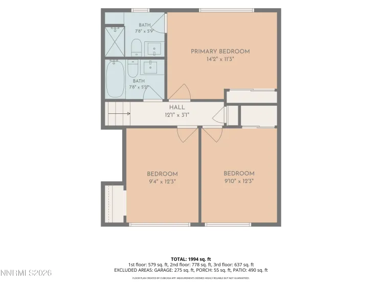 1430 Ebbetts, Reno, Nevada 89503, 3 Bedrooms Bedrooms, ,3 BathroomsBathrooms,Residential,Residential,Ebbetts,0,260009985