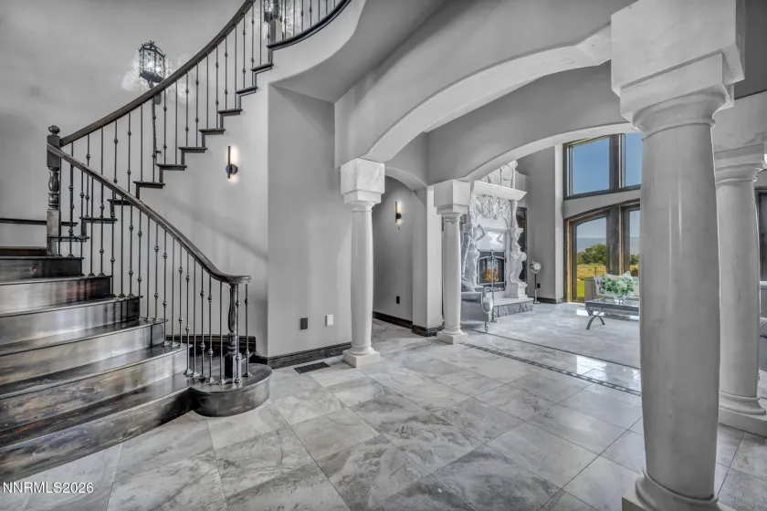 Stairwell Off Formal Living Room
