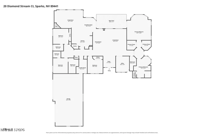 20 Diamond Stream, Sparks, Nevada 89441, 5 Bedrooms Bedrooms, ,4 BathroomsBathrooms,Residential,Residential,Diamond Stream,0,260010184
