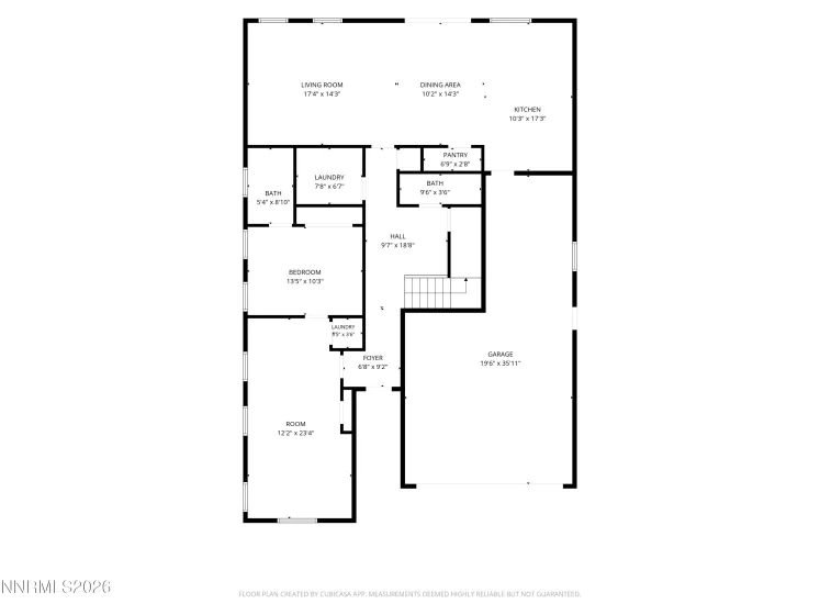 Downstairs floorplan