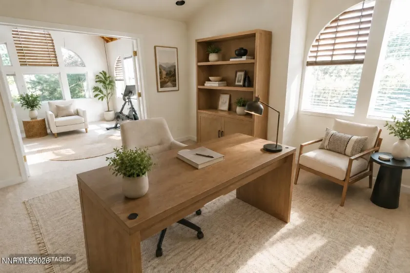 Virtually Staged Library/Bonus Room